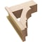 Ekena Millwork 7 1/2-in W x 18-in D x 22-in H Balboa Block Rough Cedar Woodgrain TimberThane Outlooker, Primed Tan OUTUR075X18X22BOA44RCPR - alternate 4